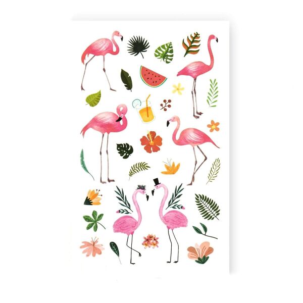 

Временное Тату tattooshka Розовые фламинго (WS-A239)
