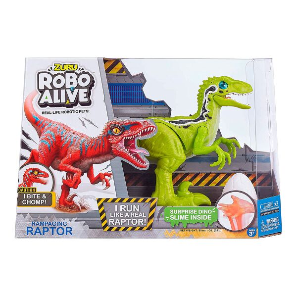 

Интерактивная игрушка Robo Alive Велоцираптор зеленый (25289G)