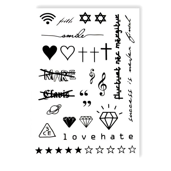 

Временное Тату tattooshka cет LOVEHATE (HB-646)