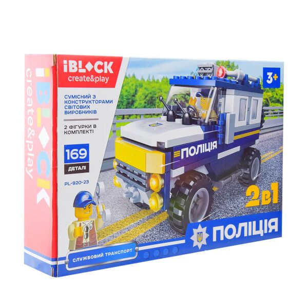 

Конструктор IBlock Полиция 169 элементов (PL-920-23)