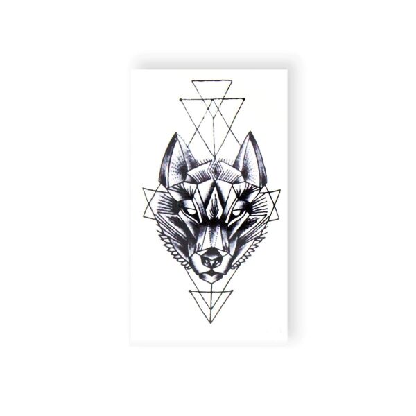 

Временное Тату tattooshka Волк геометрия (T-074)