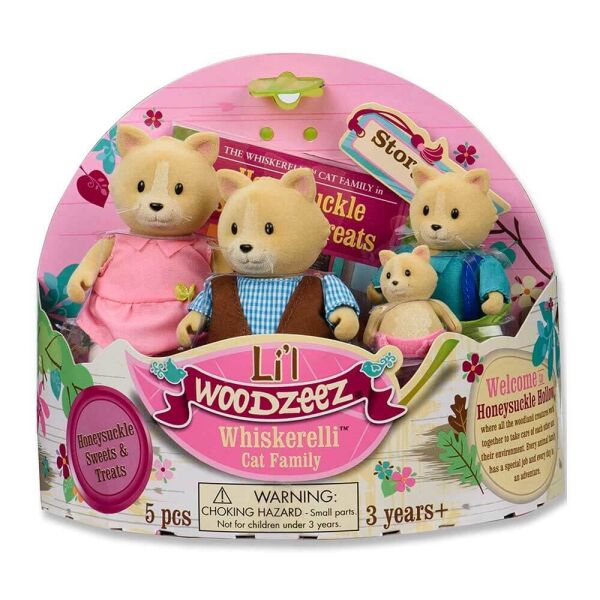 

Набор фигурок Li'l Woodzeez Семья котов с книжкой (6156Z)