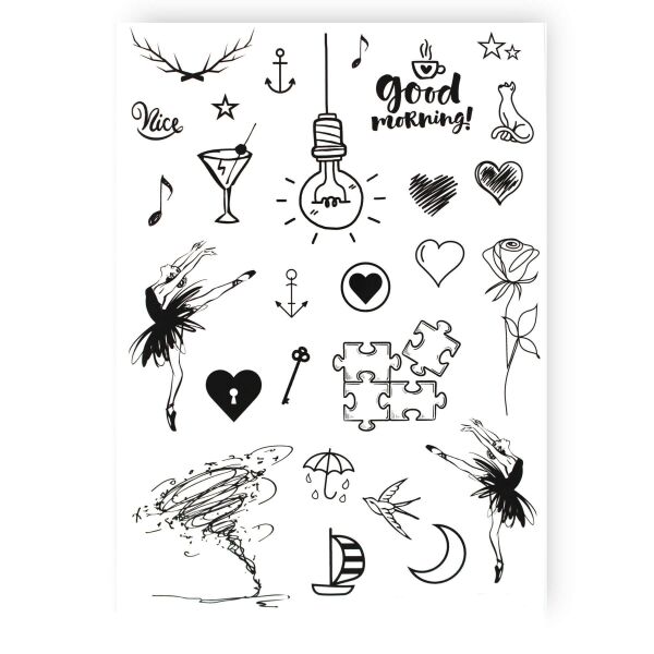 

Временное Тату tattooshka Сет доброе утро (LC-119)