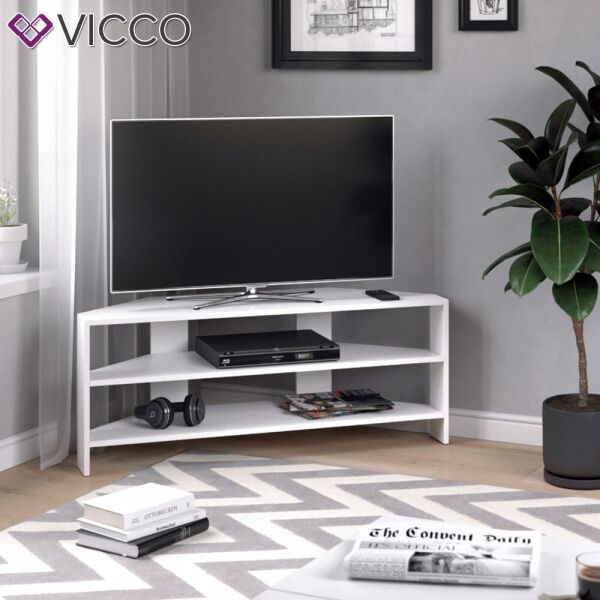 

Открытая тумба для телевизора 114x45 Vicco Ecke, белая