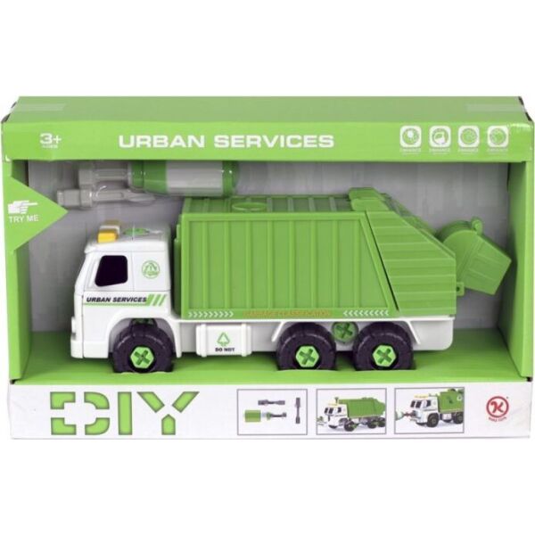 

Мусоровоз KAILE TOYS разборная модель с отверткой (KL902-2)