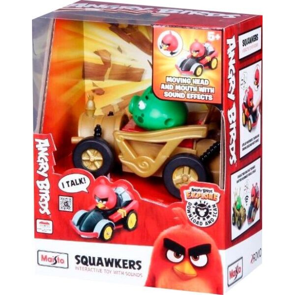 

Машинка интерактивная MAISTO с гонщиком Angry Birds Зелёный поросёнок (82504-2)