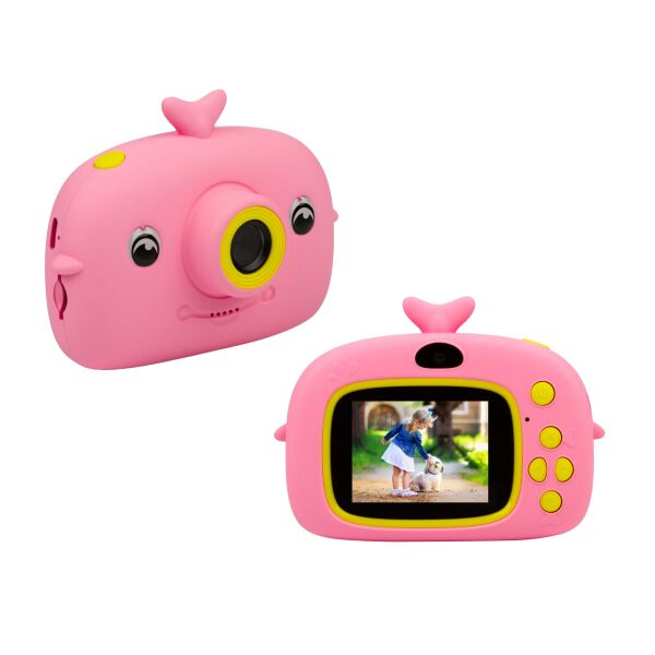 

Цифровой детский фотоаппарат ATRIX TIKTOKER 11 DUAL CAM 20MP 1080p pink