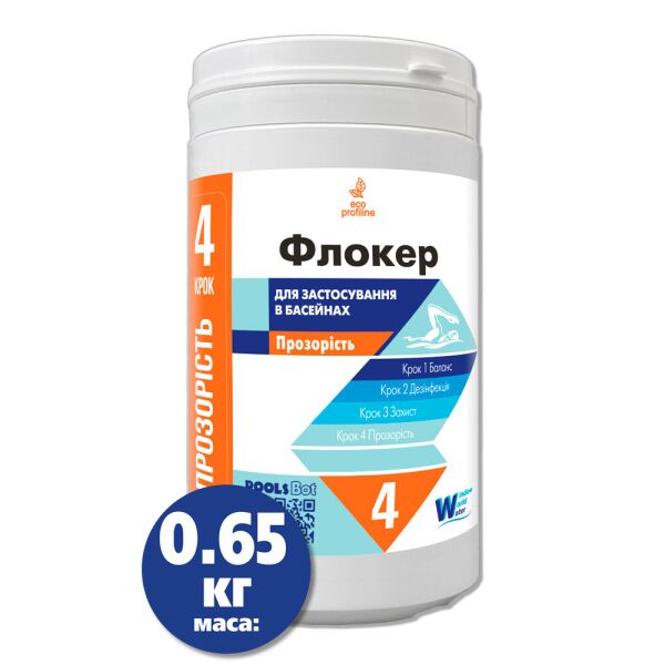 

Флокер (коагулянт) порошок Window World Water 0.65 кг. Флокулянт (туба) для осветления воды бассейна