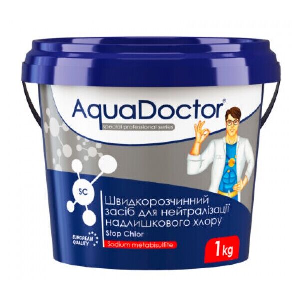

Средство для нейтрализации избыточного хлора AquaDoctor SC Stop Chlor, 1 кг