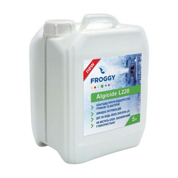 

Средство против водорослей для бассейна, альгицид Froggy Algicide L220, 5 л
