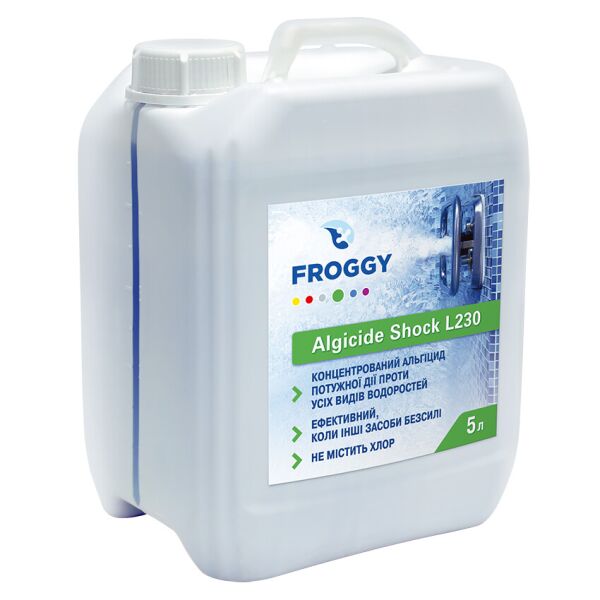

Средство против водорослей шоковое быстродействующее. Альгицид шоковый Froggy Algicide Shock L230, 5 литров