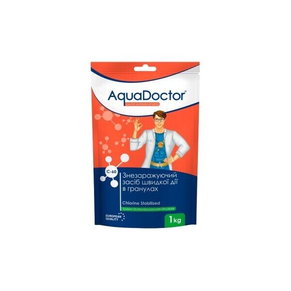 

Дезинфектант на основе хлора быстрого действия AquaDoctor C-60T, 1кг