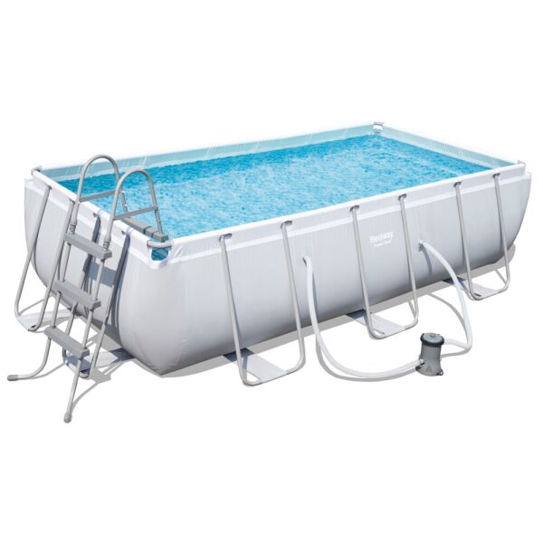 

Каркасный прямоугольный бассейн Bestway 56441 (404х201х100 см) с картриджным фильтром и лестницей