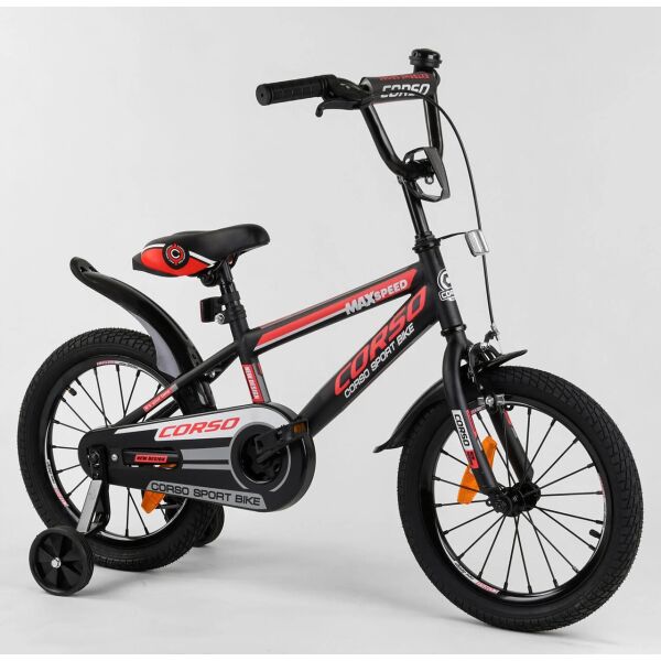 

Велосипед 16" дюймов 2-х колёсный "CORSO" ST-16700 красный 01997