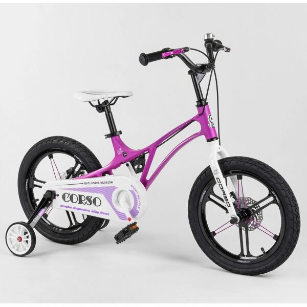 

Велосипед магниевый 16" дюймов 2-х колёсный "CORSO" LT-22900 фиолетовый 01960