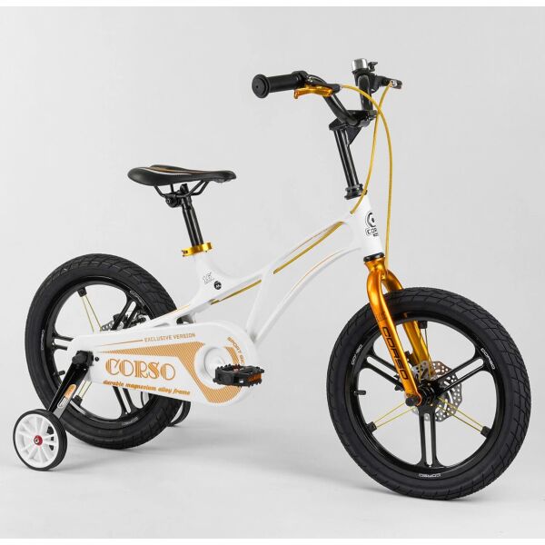 

Велосипед магниевый 16" дюймов 2-х колёсный "CORSO" LT-33100 белый 01957