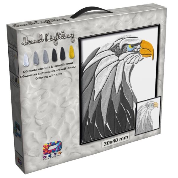 

Картина с легкого пластилина TM Moon Light Clay, орёл(70078)
