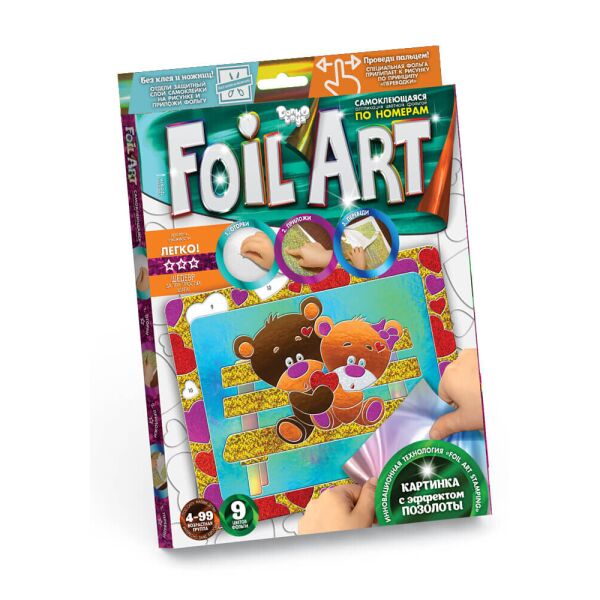 

Набор для творчества Foil Art Аппликация цветной фольгой(FAR-01-08)