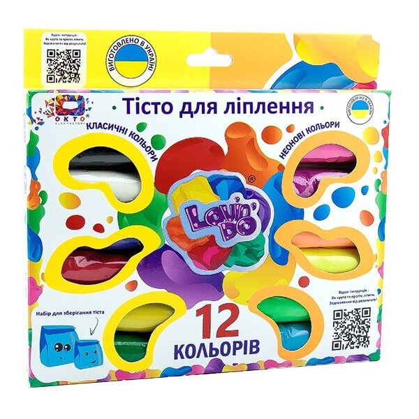 

Набор для лепки «Lovin do», 12 цветов, 420г(41015)