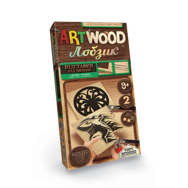 

Набор для творчества ARTWOOD подставки под чашки(LBZ-02-02U)