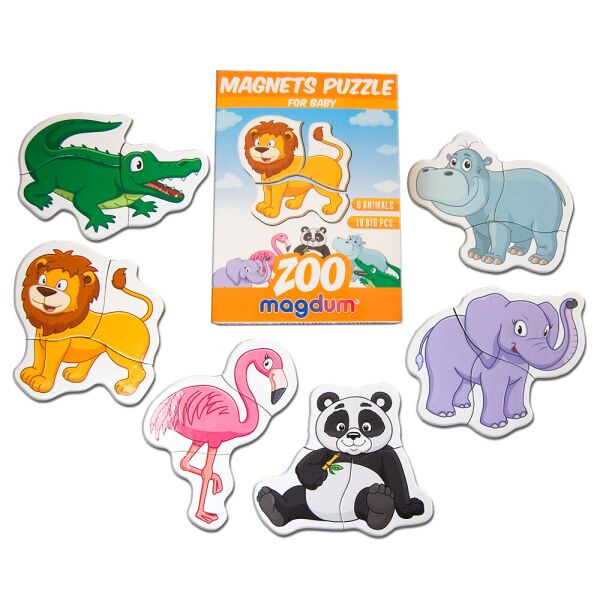 

Пазлы магнитные «Magnets puzzle for baby Zoo», 18 магнитов(ML4031-18EN)