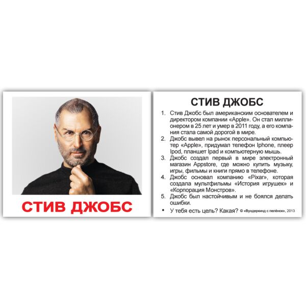 

Карточки мини русские с фактами «Выдающиеся личности»(630973)