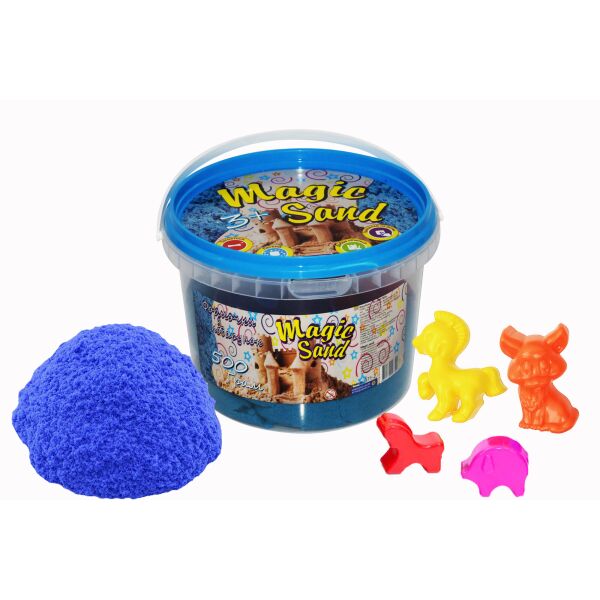 

Кинетический песок Magik sand, 0.500кг, голубой(371-2S)