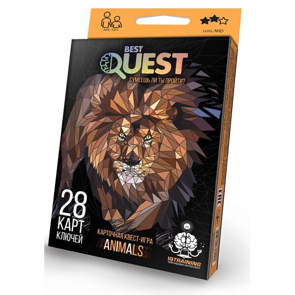 

Карточная квест-игра BEST QUEST, рус., 28 карт ключей(BQ-01-02)