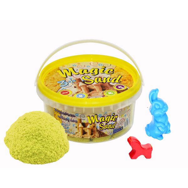 

Кинетический песок Magik sand, 0.350кг, желтый(370-6S)