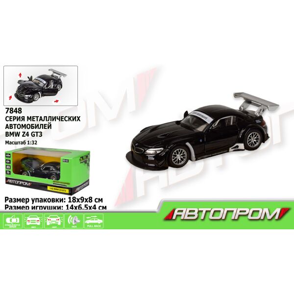

Машина «АВТОПРОМ» BMW Z4 GT3, на батарейках(7848)