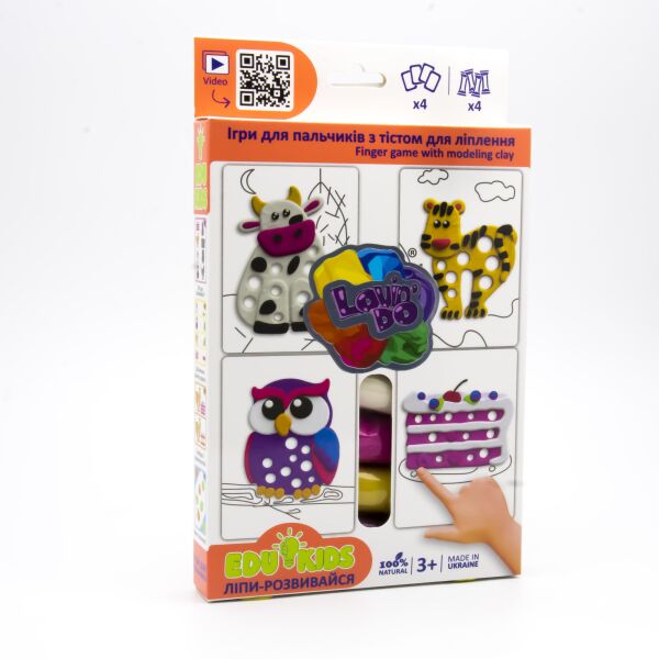 

Набор для лепки TM Lovin'Do «Edu kids» «Игри для пальчиков3»(41044)
