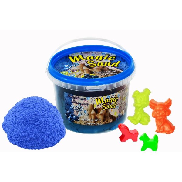 

Кинетический песок Magik sand, 0.500кг, голубой, с ар.черни(371-10S)