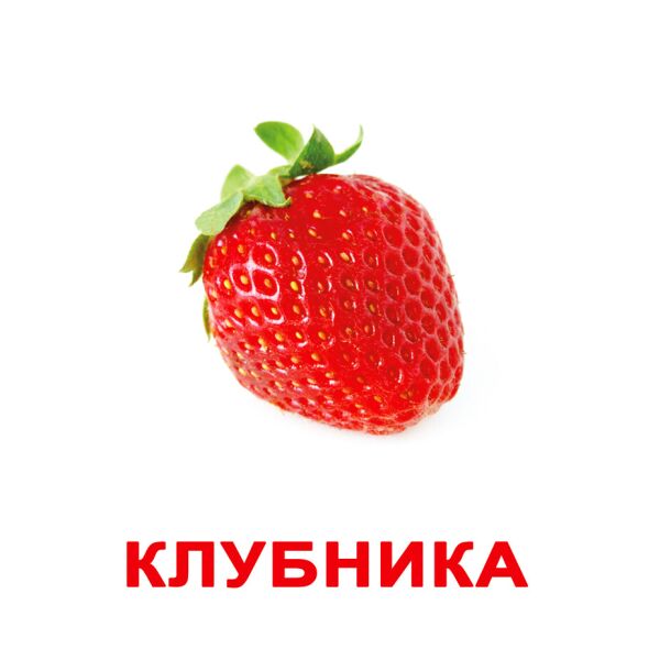 

Карточки большие русские с фактами «Ягоды» 20шт(095092)