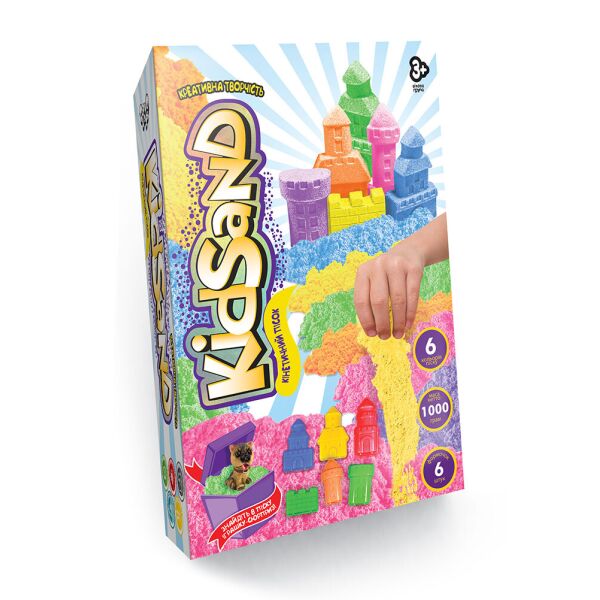 

Кинетический песок Kid Sand, микс цветов, 1000г(KS-04-10U,11,12,13,14,15)