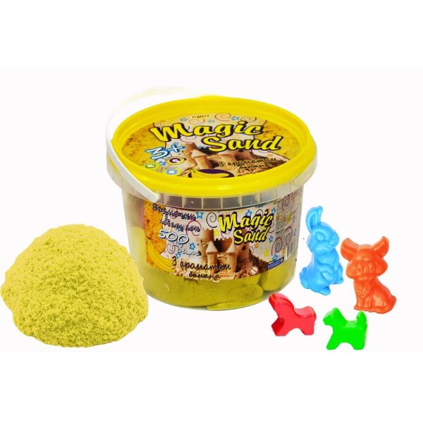 

Кинетический песок Magik sand, 0.500кг, желтый, с ар.банана(371-12S)