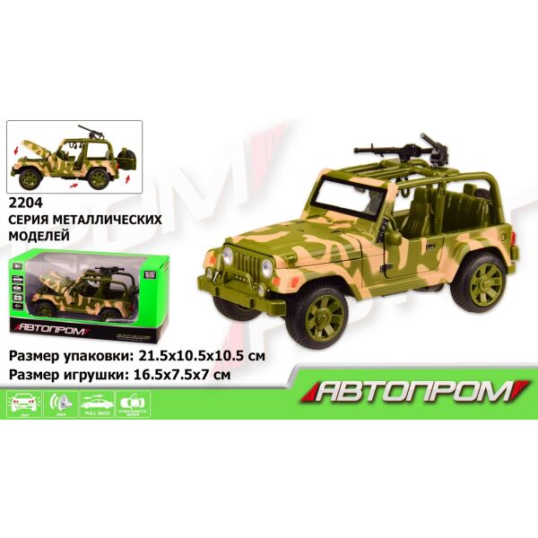 

Военная техника «АВТОПРОМ», на батарейках(2204)