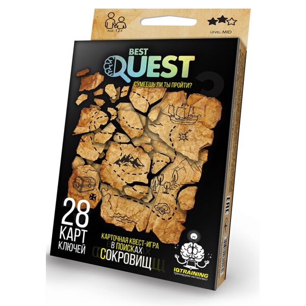 

Карточная квест-игра BEST QUEST, рус., 28 карт ключей(BQ-01-03)