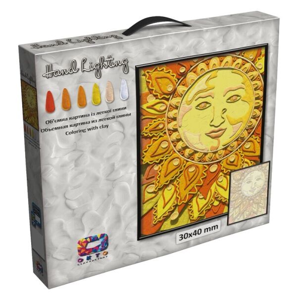 

Картина с легкого пластилина TM Moon Light Clay, солнце(70075)