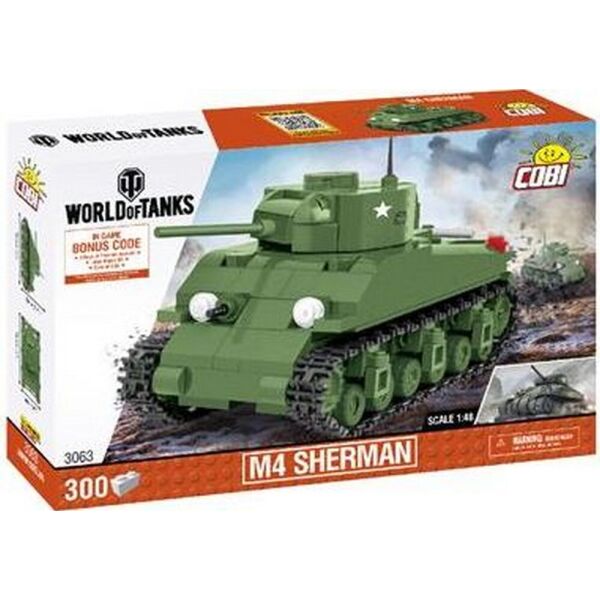 

Конструктор COBI Танк M4 Шерман, 300 деталей (COBI-3063)