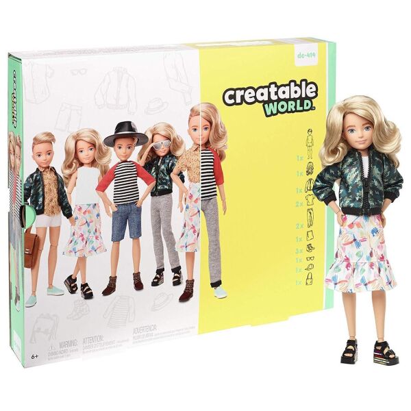 

Кукла Создаваемый мир, светлые вьющиеся волосы Creatable World Blonde Wavy Hair