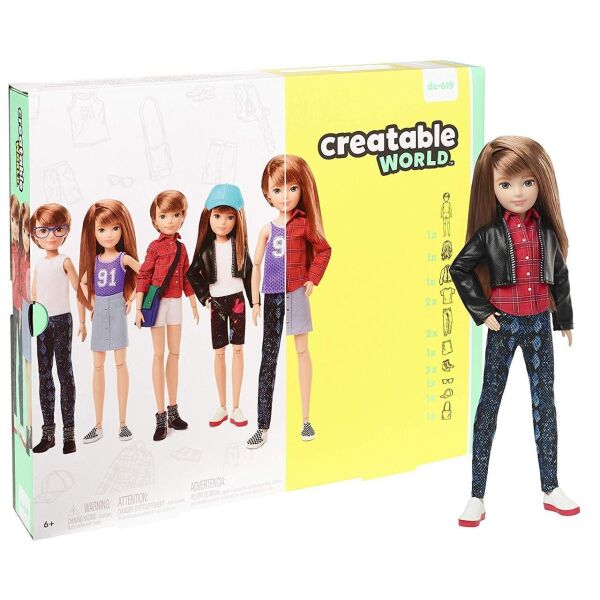 

Кукла Создаваемый мир, медные прямые волосы Creatable World Copper Straight Hair Mattel