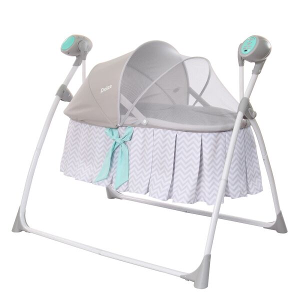 

Колыбель-люлька CARRELLO Dolce CRL-7501 Line Grey с пультом ДУ + антимоскитная сетка и подушка