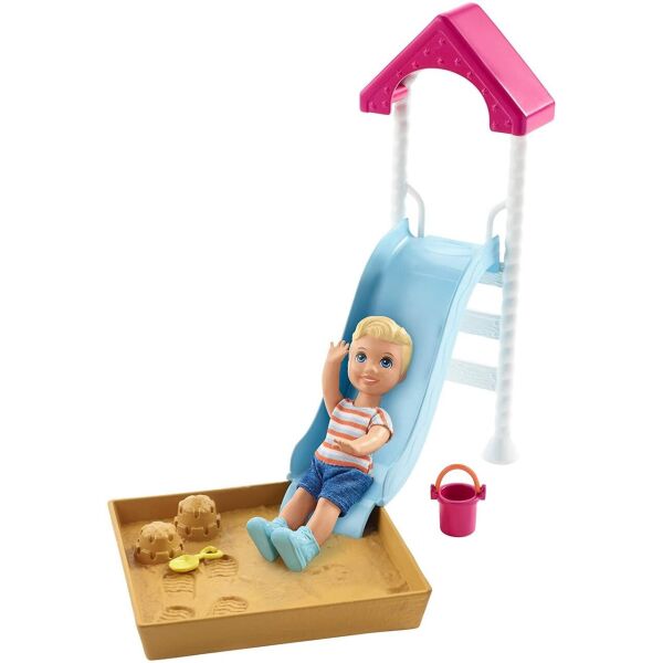 

Кукла Барби Скиппер Детская площадка Barbie Skipper Babysitters Toddler Doll and Playground FXG96