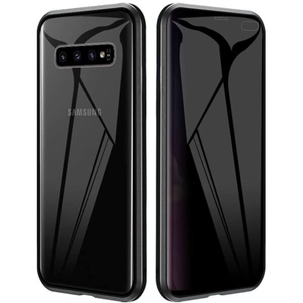 

Magnetic case Full Glass 360 (магнитный чехол) ANTI SPY Анти-шпион для Samsung Galaxy S10 Plus