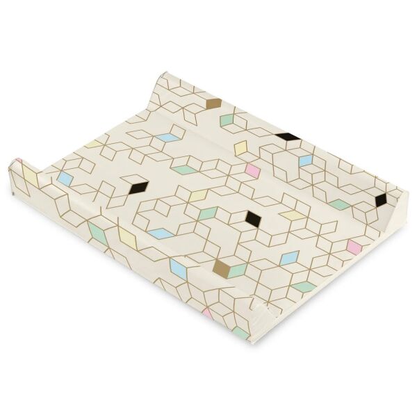 

Пеленальная доска Sensillo Patterns + 4 монтажные ножки 49 х 70 см Бежевый с принтом кубики