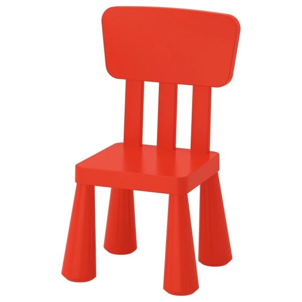 

Стул детский IKEA Mammut 403.653.66 со спинкой Красный