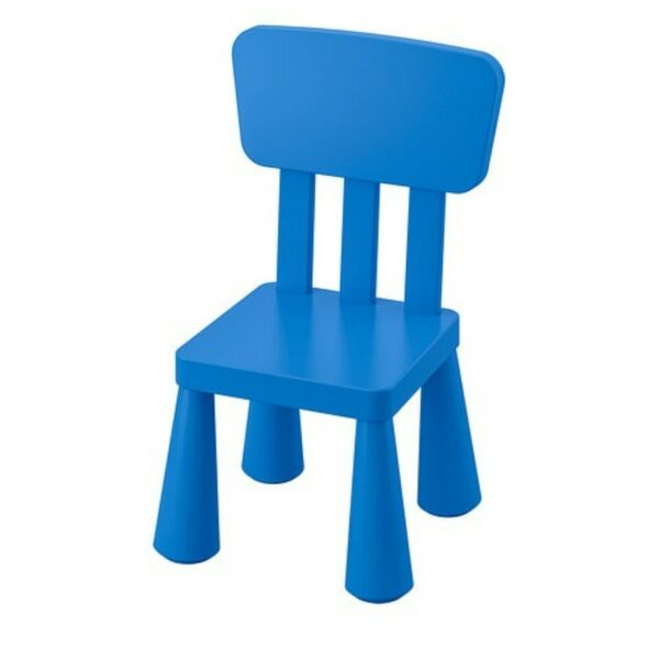 

Стул детский IKEA Mammut 603.653.46 со спинкой Синий