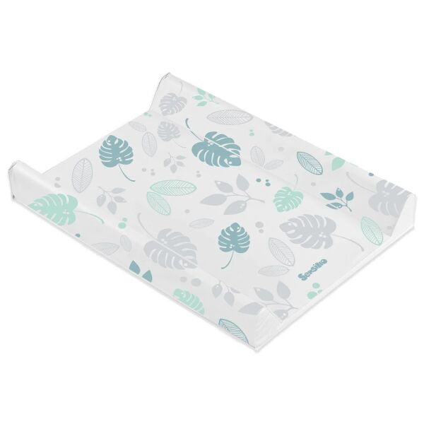 

Пеленальная доска Sensillo Floral + 4 монтажные ножки 49 х 70 см Белый/Мятный с растительным принтом
