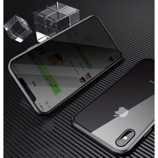 Акція на Magnetic case Full Glass 360 (магнитный чехол) ANTI SPY Анти-шпион для Iphone XR від Allo UA