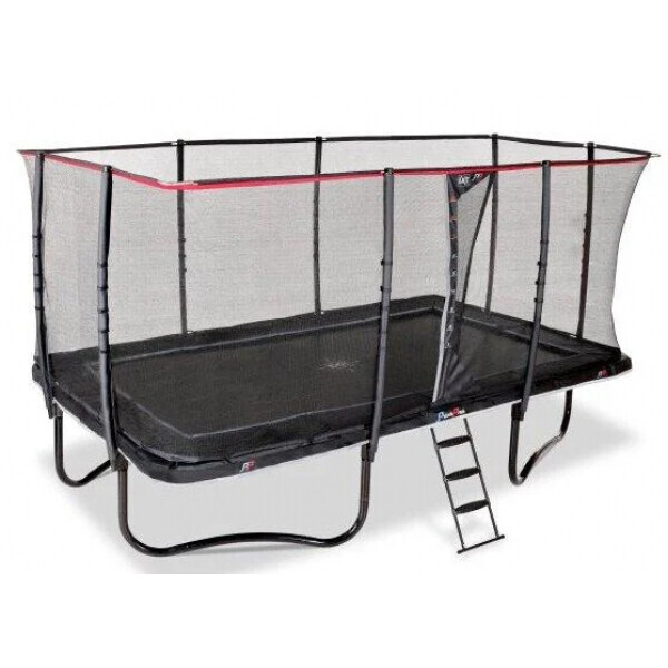 

Батут Exit Toys PeakPro 305 х 518 см прямоугольный с защитной сеткой и лестницей Черный